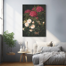 Kamelien und Rhododendren Poster
