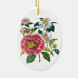 Kameliensorten Keramikornament