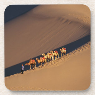 Kamelkarawane auf der Wüste, Dunhuang, Gansu Untersetzer
