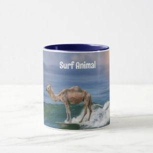 Kamelmachen auf einer Welle Spaß Persönlicher Mug- Tasse