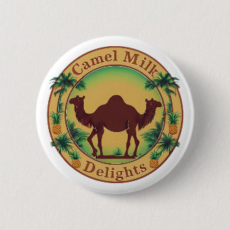 Kamelmilch-Freuden-Tropische Kamelpalme Ananas Button