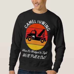 Kamelschleppen Retro gestörter Stil Erwachsenen Hu Sweatshirt