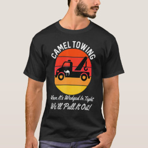 Kamelschleppen Retro gestörter Stil Erwachsenen Hu T-Shirt