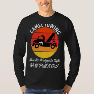 Kamelschleppen Retro gestörter Stil Erwachsenen Hu T-Shirt