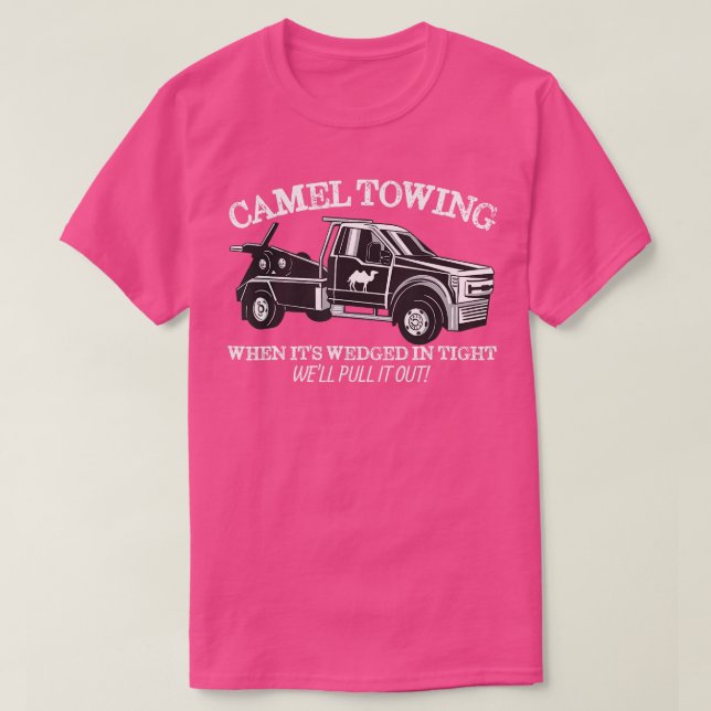 Kamelschleppen ungeeigneter Spaß Erwachsene Humor  T-Shirt (Design vorne)