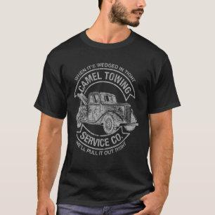 Kamelschleudern, wenn es knackig ist, ziehen wir e T-Shirt
