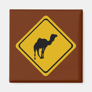 Kamelstraßenzeichen Magnet