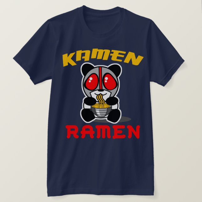 Kamen Ramen-Panda-T-Shirt T-Shirt (Design vorne)