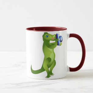 Kamera-Alligator Tasse