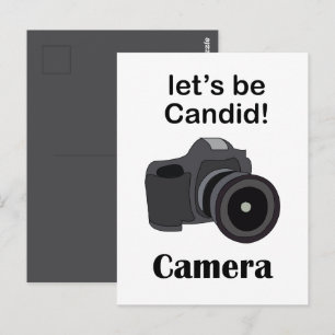 Kamera Candid-Fotograf Postkarte
