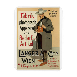 Kamera-Foto-Werbung, Wien, Österreich Vintage Pos Magnet