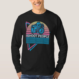 Kamera Fotografie Fotograf Retro Ich fotografiere T-Shirt