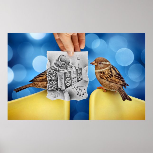 Kamera für Stift Vs - Electro Bird Poster (Vorne)