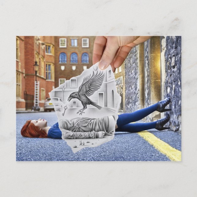 Kamera für Stift Vs - Zeile Postkarte (Vorderseite)