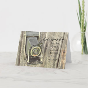 KAMERA-Grußkarte Dankeskarte