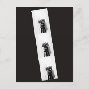 Kamera in einem Fotostand Postkarte