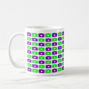 Kamera-Liebe-Tasse (Grün u. Lila) Tasse