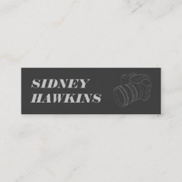 Kamera (Linie Art) | Fotografie Mini Visitenkarte