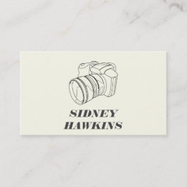 Kamera (Linie Art) | Fotografie Visitenkarte