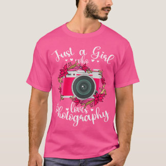 Kamera Lustiger Fotograf Eine Mädchen, das Fotogra T-Shirt