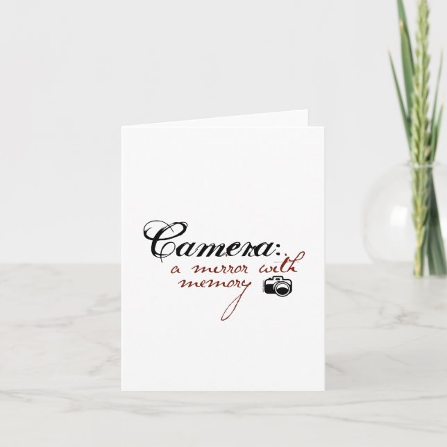 Kamera: Spiegel mit Speicher Karte (Vorderseite)