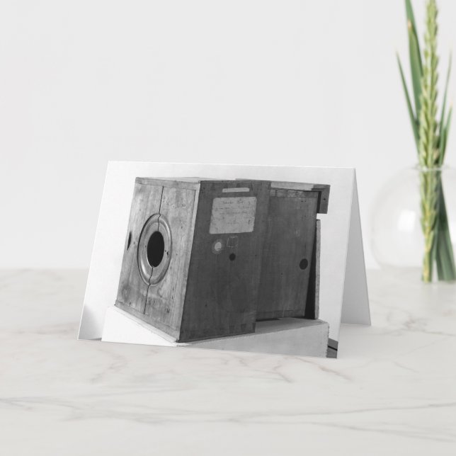 Kamera von Joseph Nicephore Niepce, c.1816-22 Karte (Vorderseite)