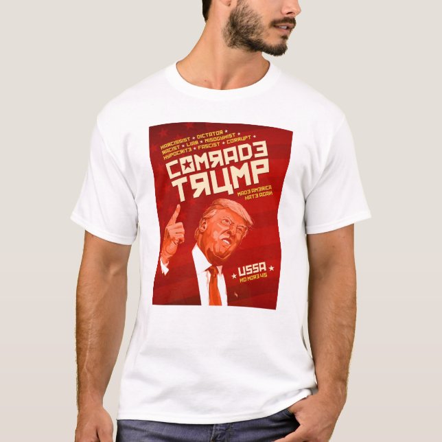 Kamerad Trump (Putins Puppe) - sowjetisches Poster T-Shirt (Vorderseite)