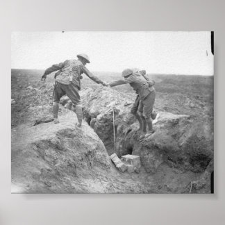 Kameraden in der Schlacht von Ginchy, The Somme Poster