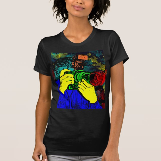 Kameramann 3D ChromaDepth T-Shirt (Vorderseite)