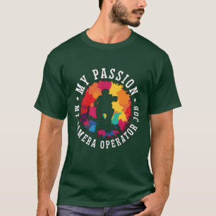 Kameramann Meine Leidenschaft Meine Kamera Filmema T-Shirt