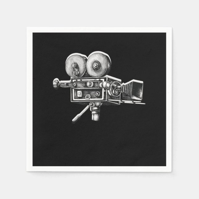 Kameramann mit phantastischer Not leidender Film-V Serviette (Vorderseite)