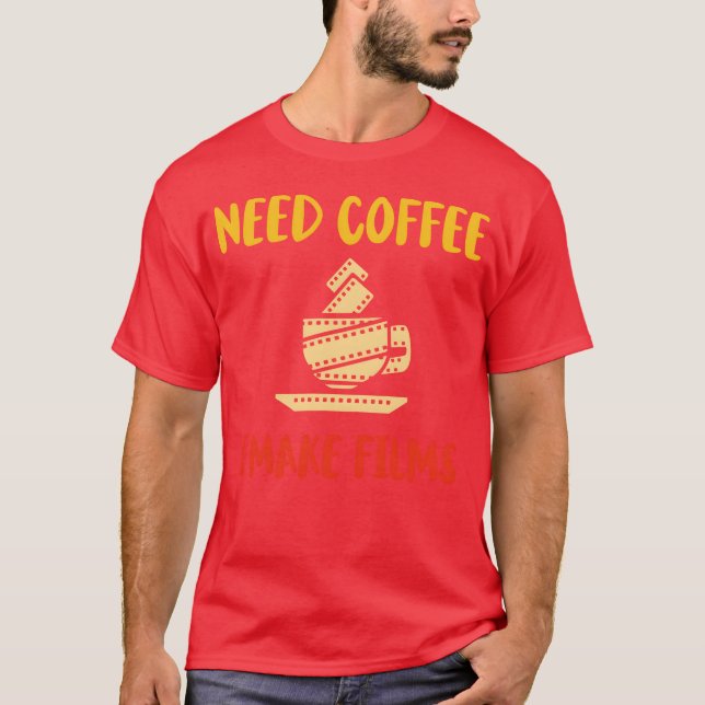 Kameramann Zitat retro T-Shirt (Vorderseite)