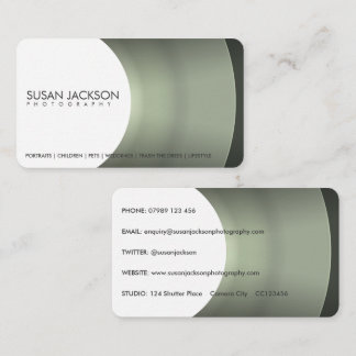 Kameraobjektiv-Fotografie-Visitenkarte Visitenkarte