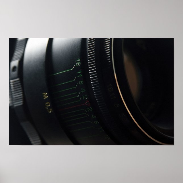 Kameraobjektiv Poster (Vorne)