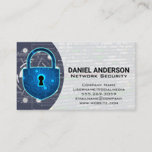 Kameras Logo Cyber-Sicherheits-Schild Visitenkarte
