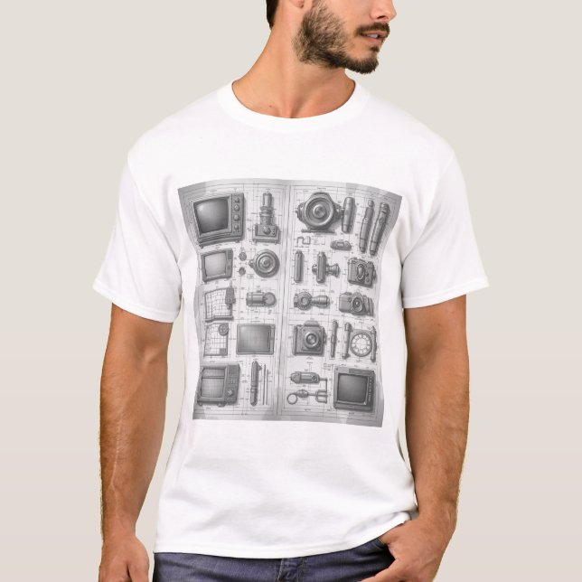 Kameras T-Shirt (Vorderseite)