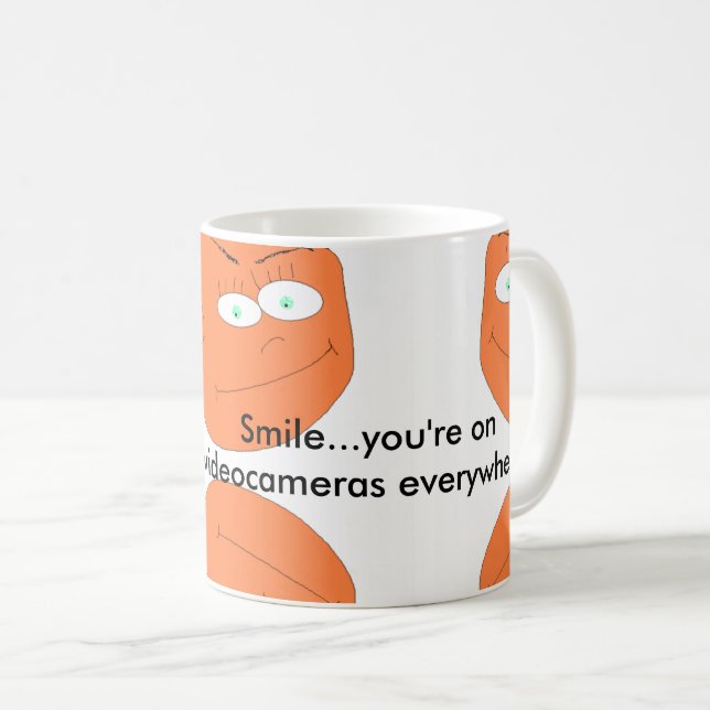 Kameras überall Tasse (VorderseiteRechts)