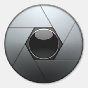 Kameraschließer Runder Aufkleber