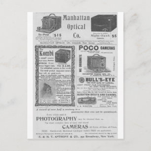 Kamerawerbung Postkarte