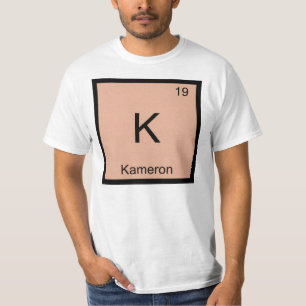 Kameron Name Chemie Element Periodensystem T-Shirt