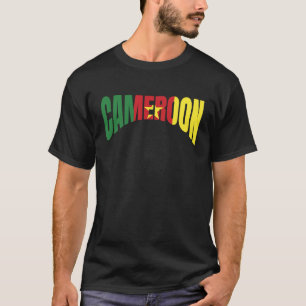 Kamerun flagge Afrika patriotische Wanderer Rucksa T-Shirt