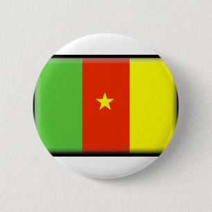 Kamerun-Flagge Button
