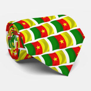 Kamerun Flagge Krawatte