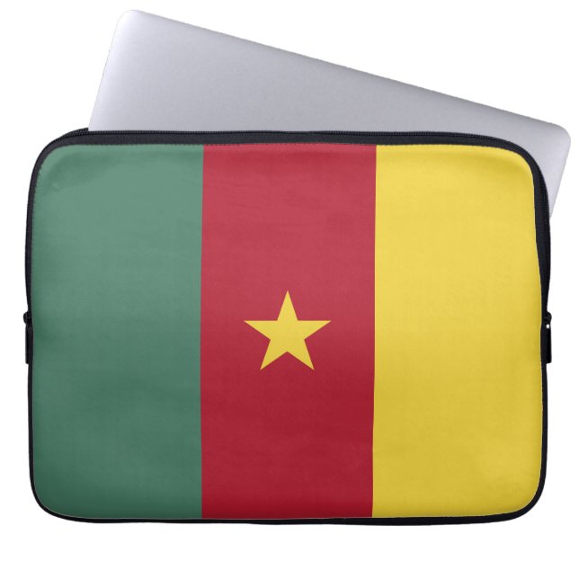 Kamerun Flagge Laptopschutzhülle (Vorderseite)