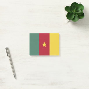 Kamerun Flagge Post-it Klebezettel