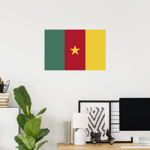 Kamerun Flagge Poster