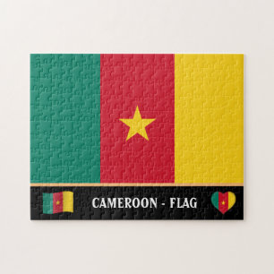 Kamerun, Flagge und Kamerun / Kamerun Puzzle