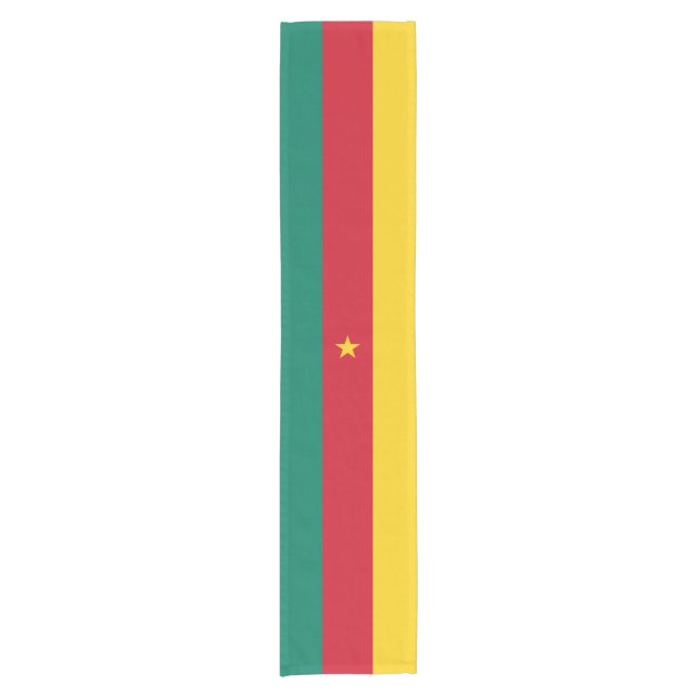 Kamerun Flaggenplatzierter Kurzer Tischläufer (Vorderseite)