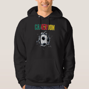 Kamerun Fußballfans - kamerunischer Fußball in ver Hoodie