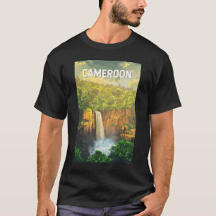 Kamerun Illustration Reise Kunst Vintage T-Shirt